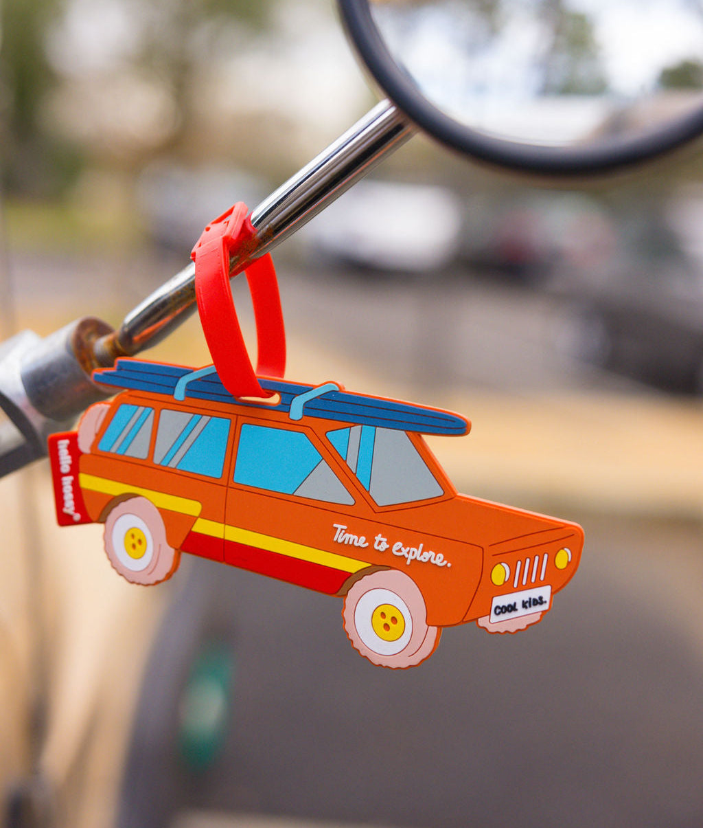 Kofferlabel Surf Car