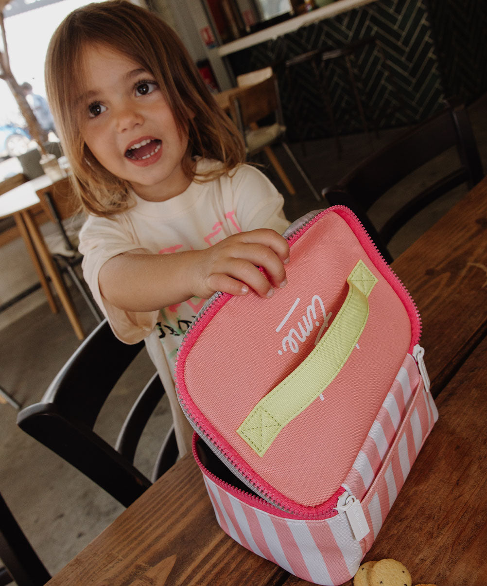 Pink Stripes Lunchtas
