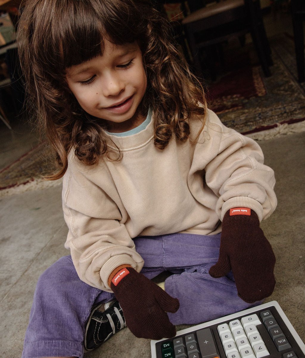 Moufles Hotty Chocolate Enfants & Bébés, Cool Kids Only, Hello Hossy