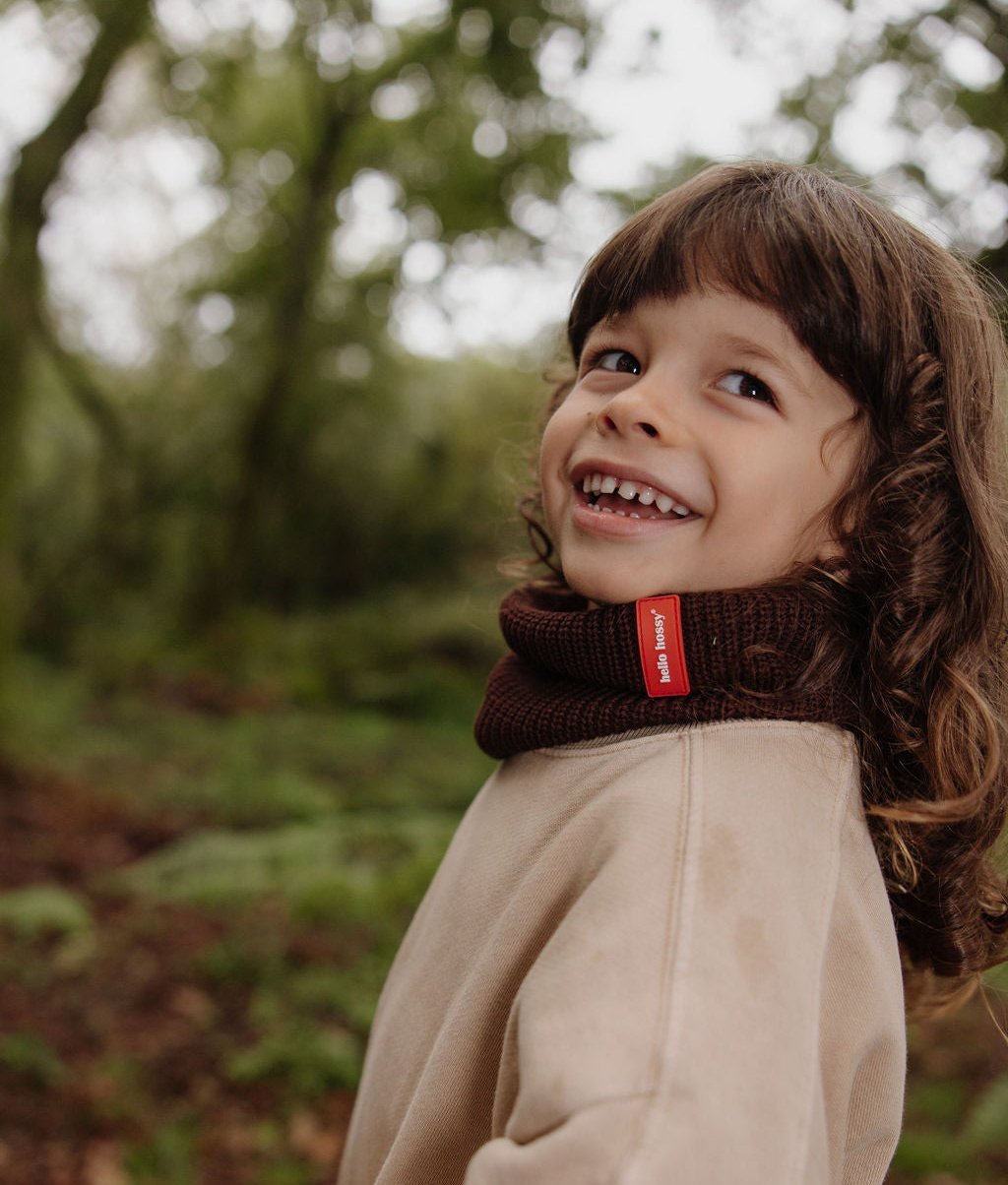 Snood Cocoon Chocolate Enfants & Bébés, Cool Kids Only, Hello Hossy