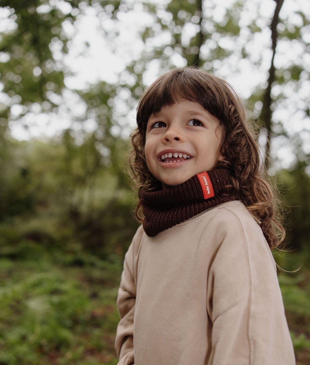 Snood Cocoon Chocolate Enfants & Bébés, Cool Kids Only, Hello Hossy
