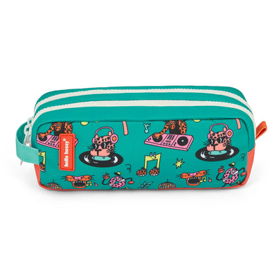 Schooletui kind groen koraal motief dieren Hello Hossy