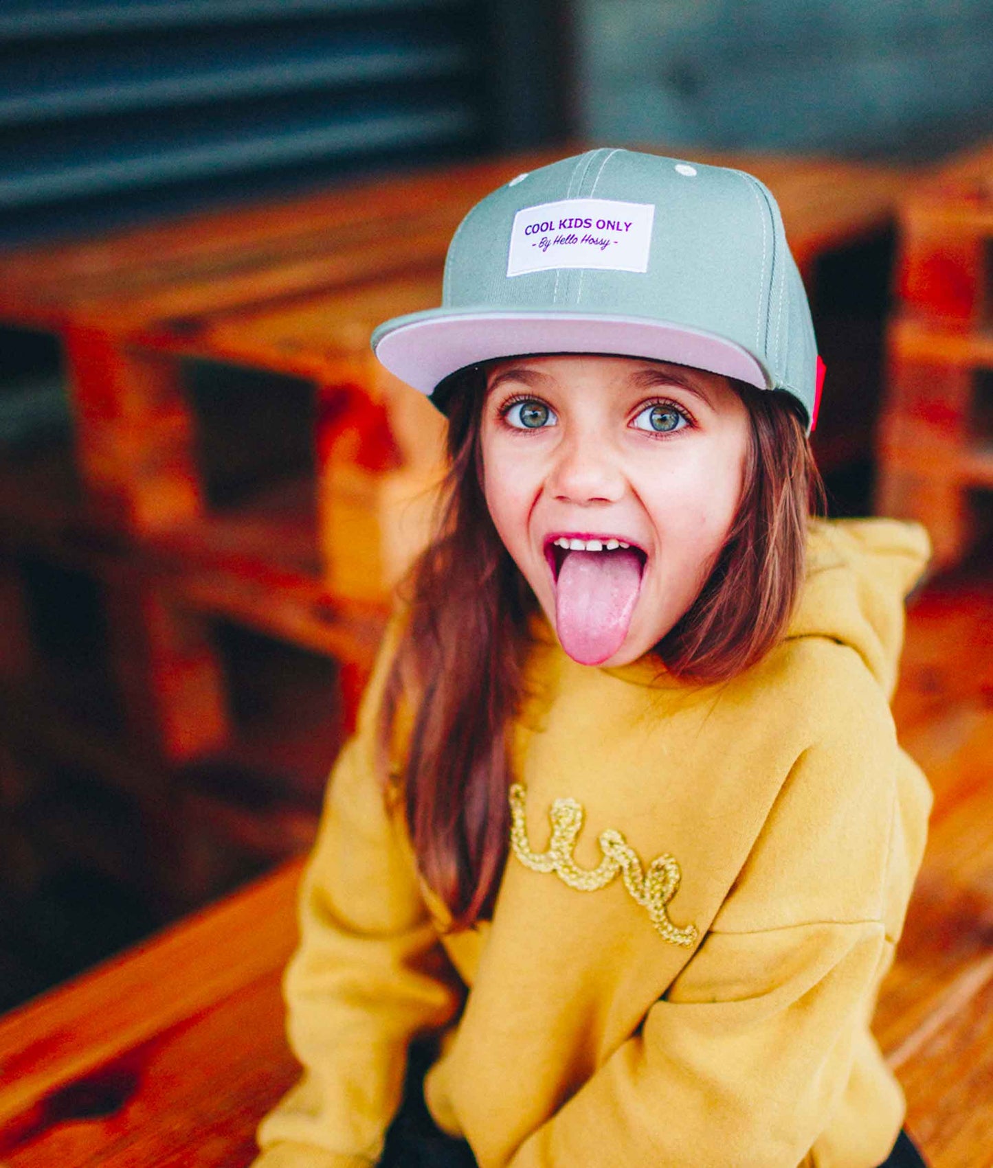 Casquette Mini Khaki Enfants & Bébés, Cool Kids Only, Hello Hossy