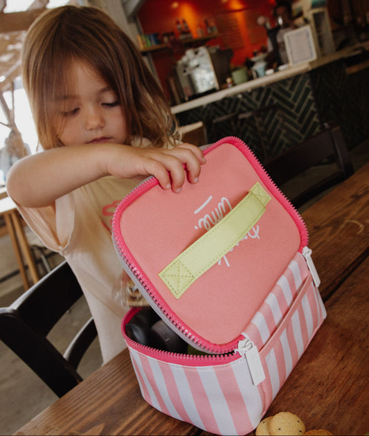 Pink Stripes Lunchtas