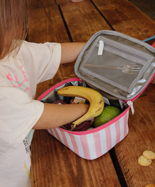 Pink Stripes Lunchtas