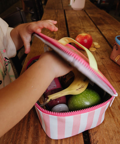 Pink Stripes Lunchtas