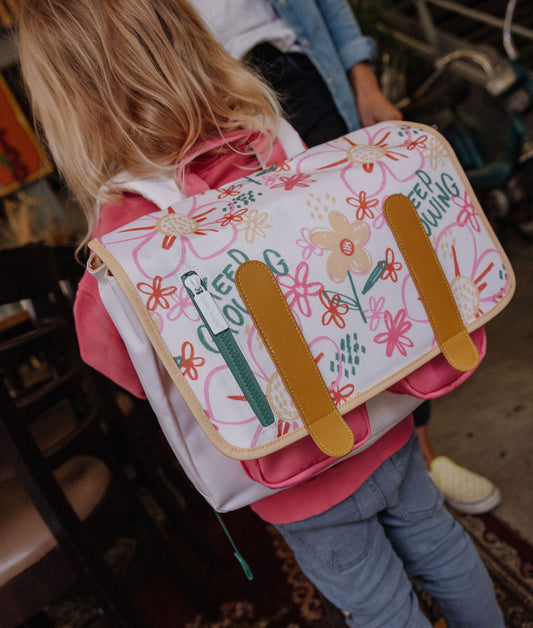 Flower Artwork schooltas