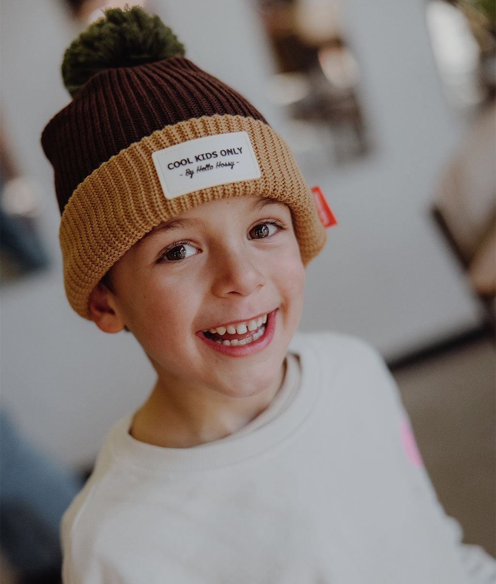 JFAN Baby Warme gebreide muts met vizier, gehaakt bont, wintermuts voor kinderen met oorkleppen, peuters, oorflap, fleece, beanie, skiën, uniseks, meerkleurig, blauw, One size JFAN Baby Warme gebreide muts met vizier, gehaakt bont, wintermuts voor kinderen met oorkleppen, peuters, oorflap, fleece, beanie, skiën, uniseks, meerkleurig, blauw, One size