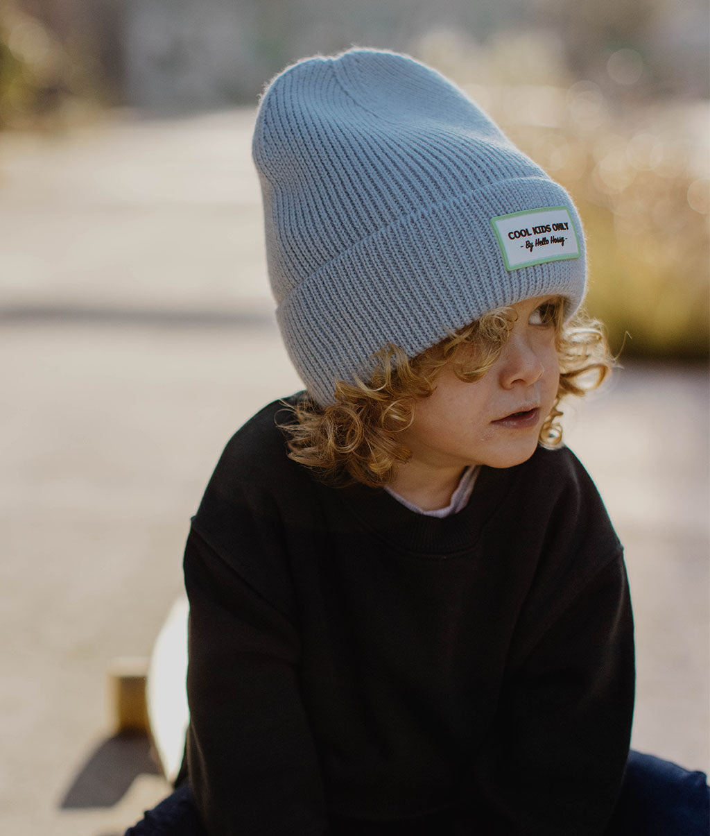 Bonnet coloré Enfants Pop Artic, maille douce et fine, laine, sans pompon, dès 9 mois, Cool Kids Only !