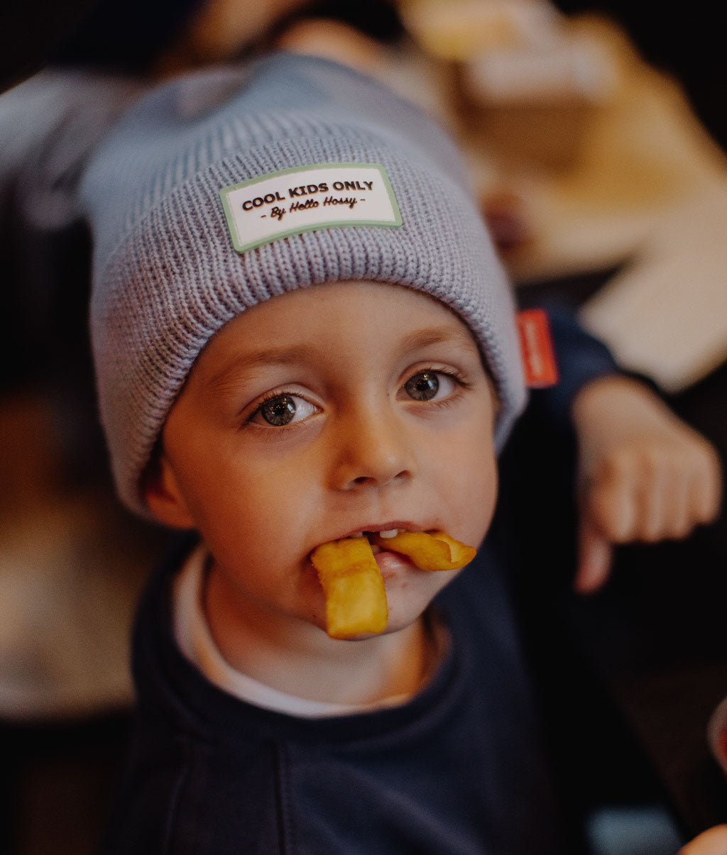 Bonnet coloré Enfants Pop Artic, maille douce et fine, laine, sans pompon, dès 9 mois, Cool Kids Only !