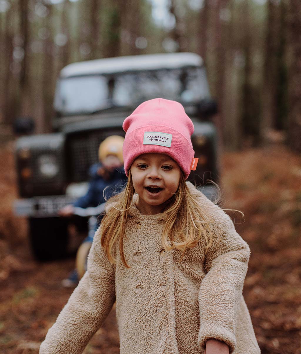 Bonnet Enfants Urban Fuchsia, coton, effet chiné, maille douce et fine, dès 9 mois, Cool Kids Only !