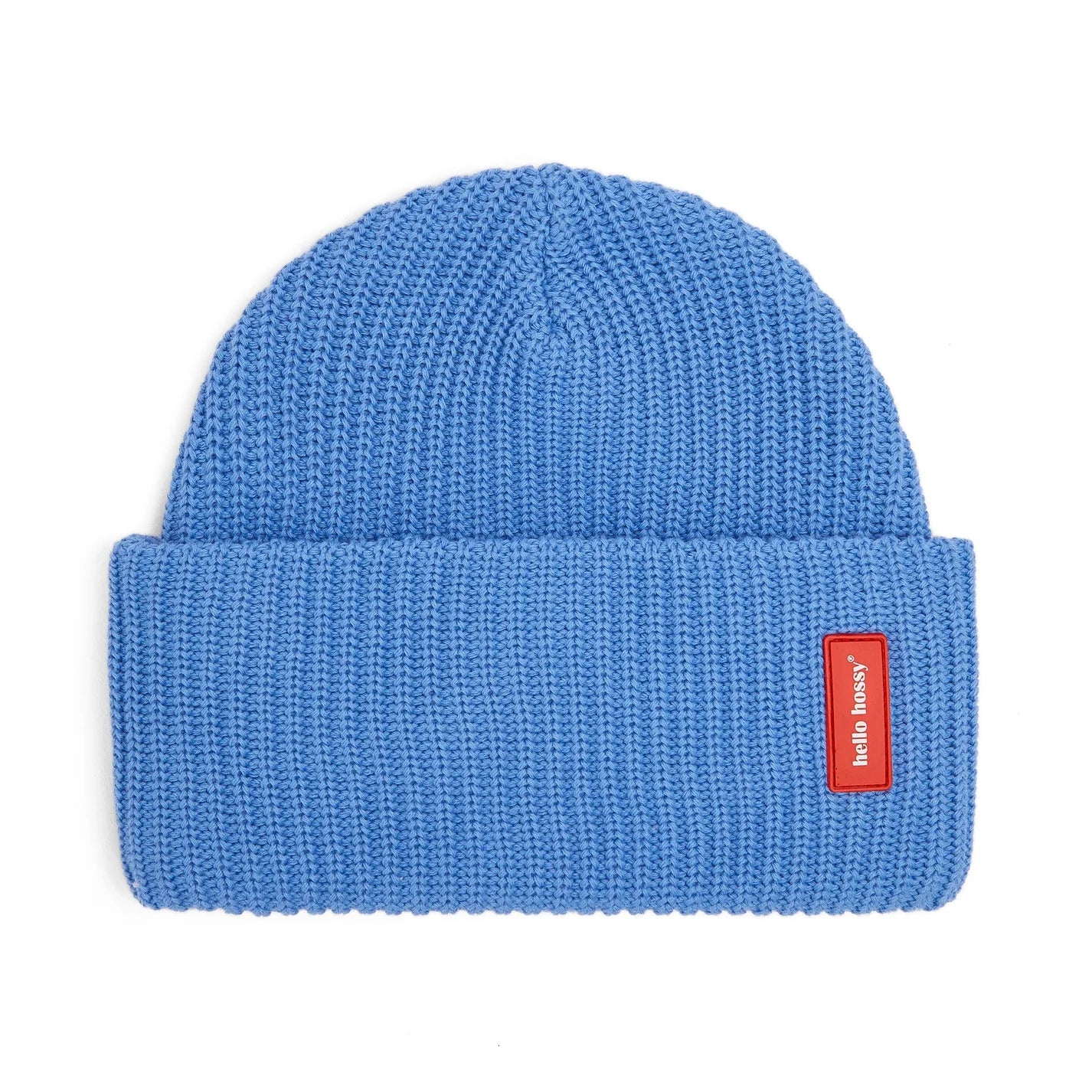 Bonnet en maille uni Flow Ocean pour enfant, bébé et parent – vue à plat