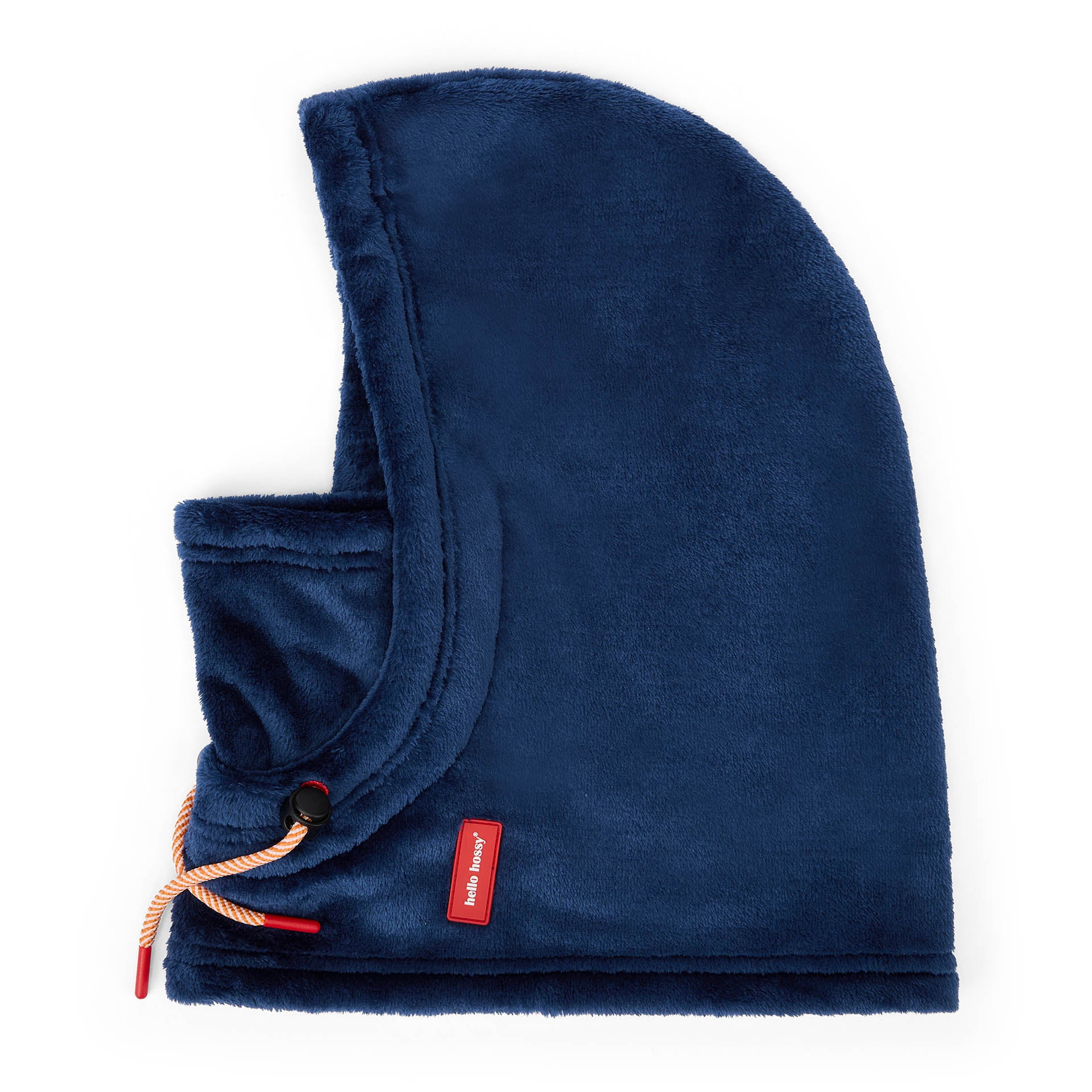 Kinder balaclava blauw fleece verstelbare koordjes Hello Hossy