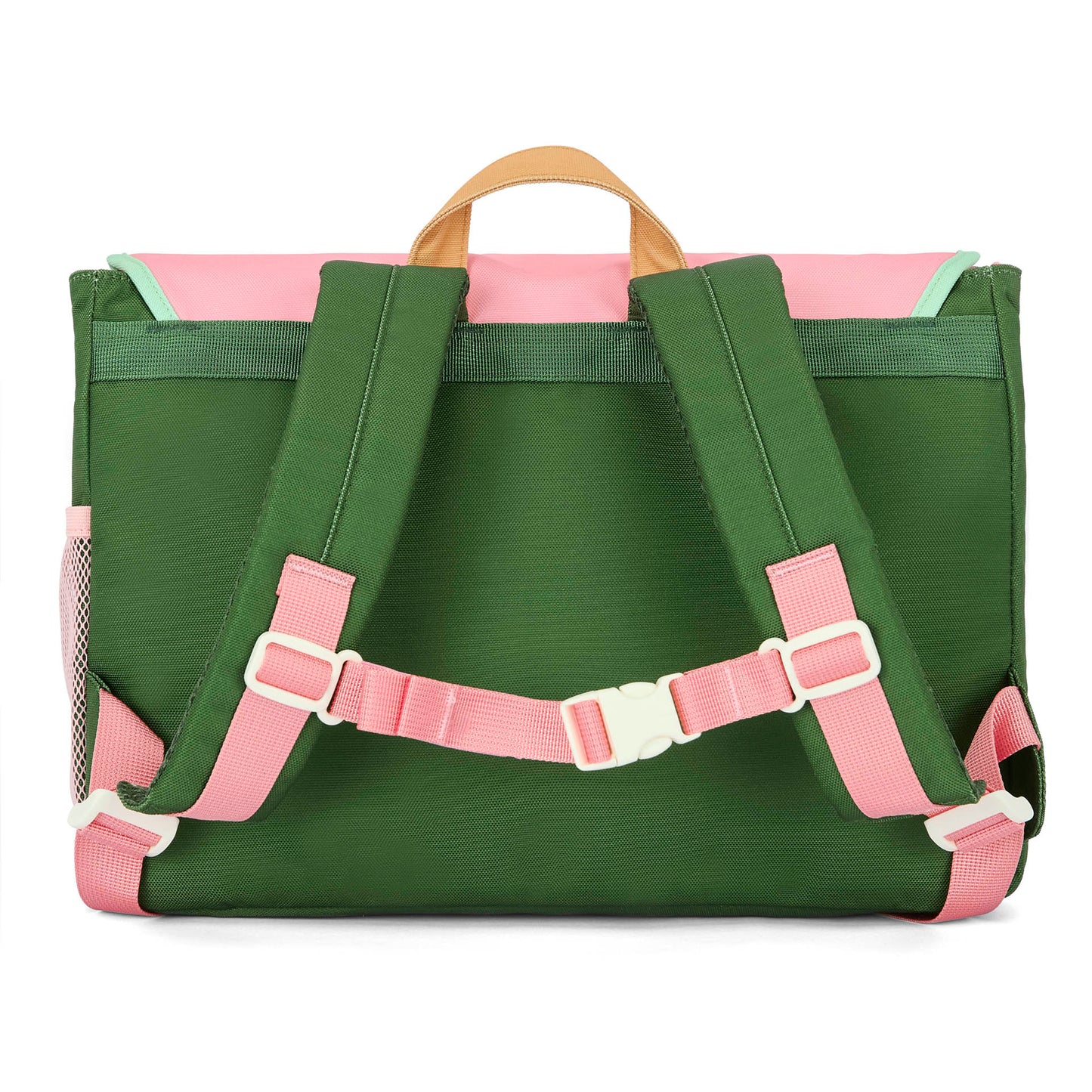 Schooltas kind groen roze verstelbare bandjes Hello Hossy