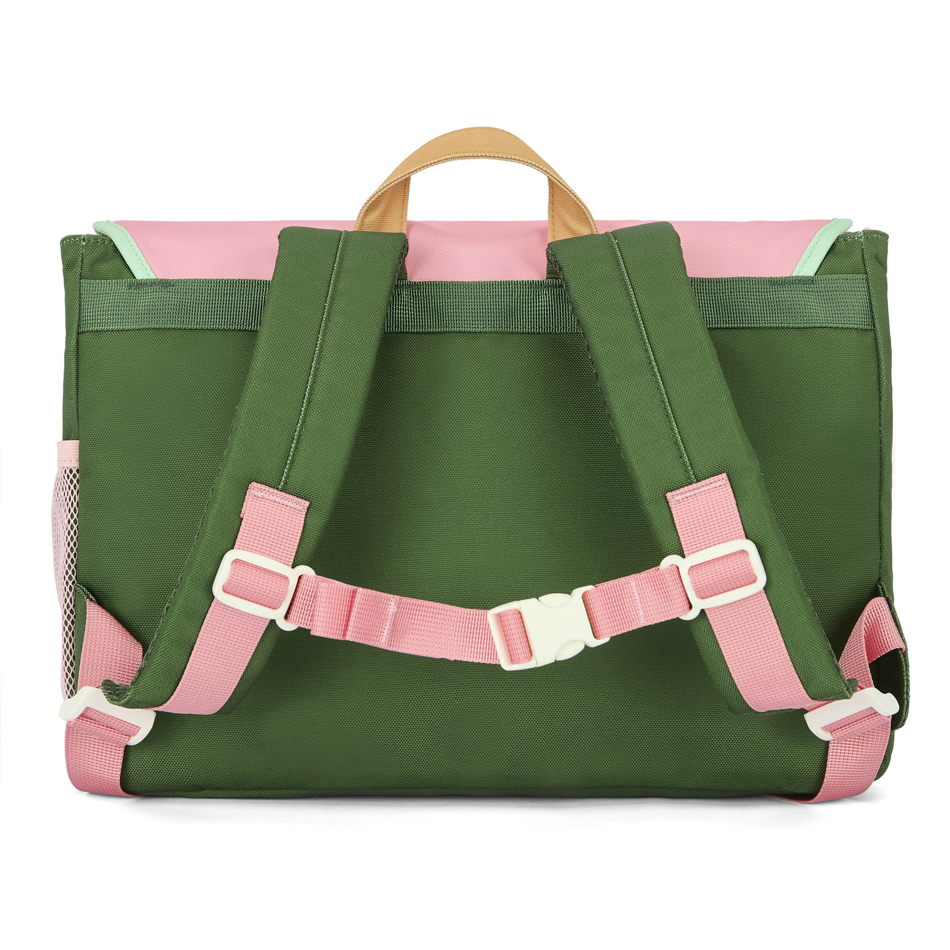 Schooltas kind groen roze verstelbare bandjes Hello Hossy