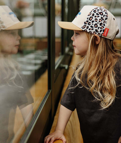 Casquette Enfants Léopard #3, visière courbée, matchy-matchy, éco-responsable, dès 9 mois, Cool Kids Only !