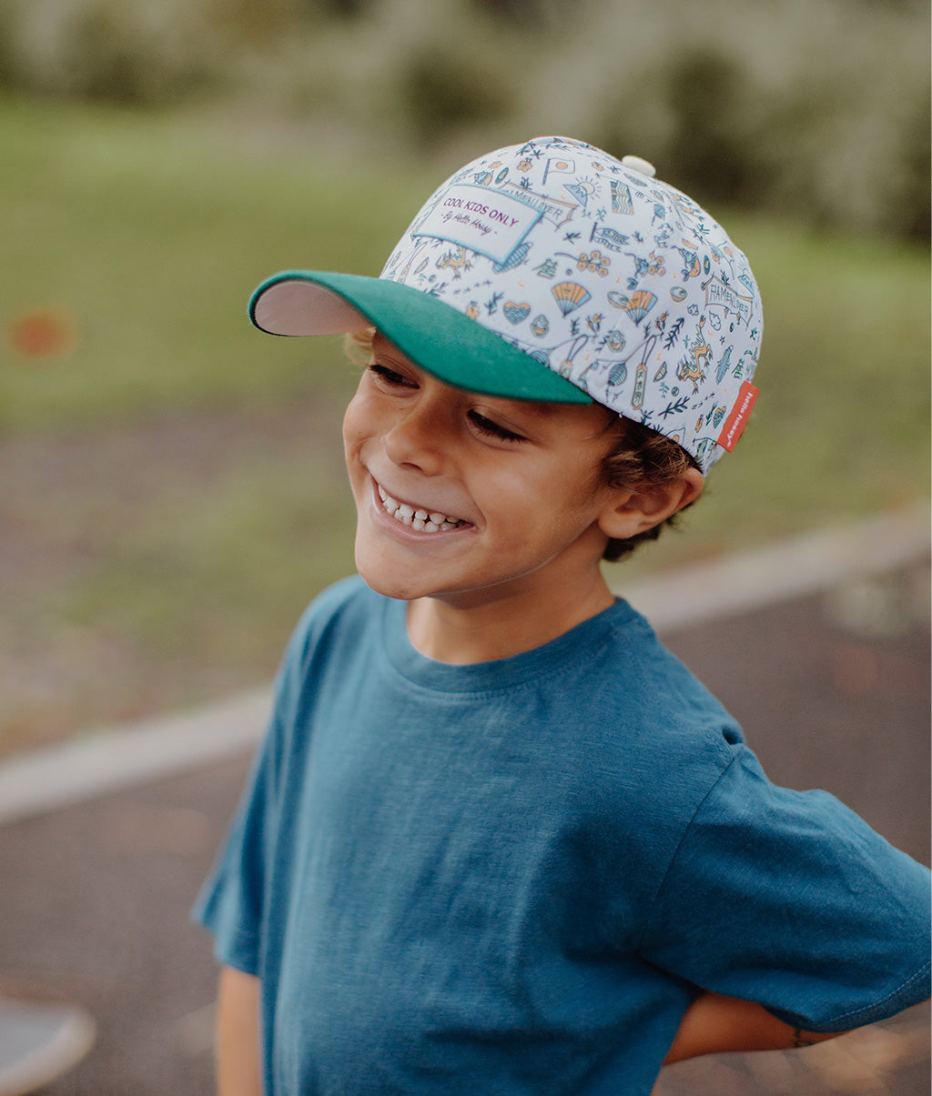 Casquette Enfants Japan, visière courbée, éco-responsable, certifiée Oeko-Tex, dès 9 mois, Cool Kids Only !