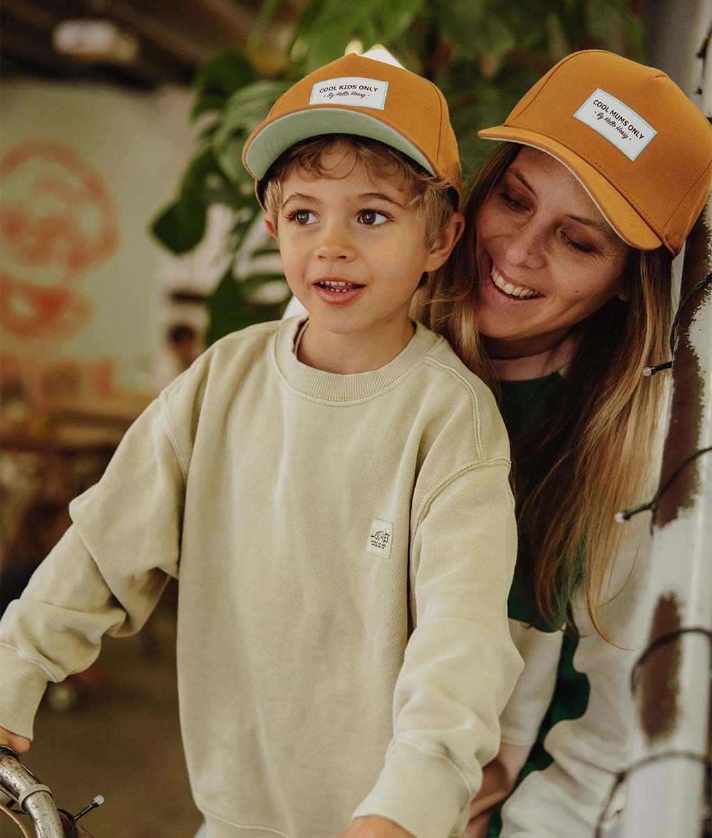 Casquette Parents-Enfants Mini Peanut, visière courbée, matchy-matchy, 100% coton biologique, dès 9 mois, Cool Kids Only !