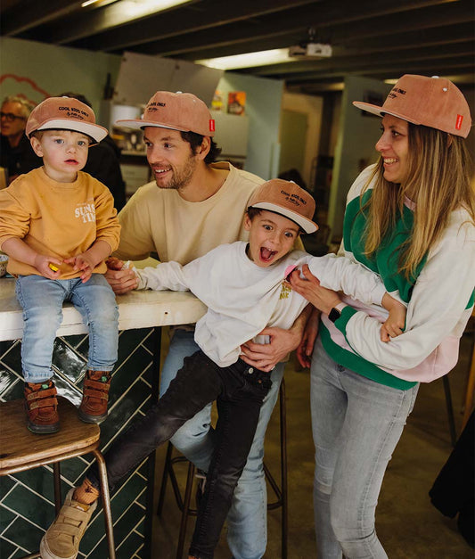 Casquette Parents-Enfants Mini Nutty, visière plate, velours, matchy-matchy, dès 9 mois, Cool Kids Only !