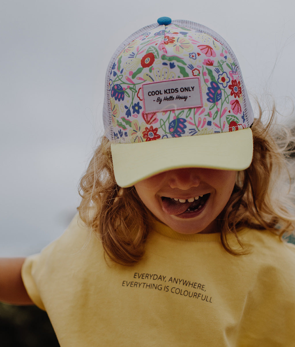 Casquette Enfants Garden Party, style Trucker, éco-responsable, certifiée Oeko-Tex, dès 9 mois, Cool Kids Only !