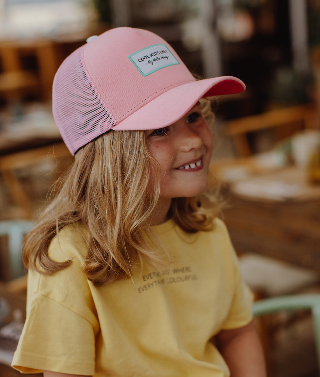 Casquette Enfants Mini Peony, style Trucker, éco-responsable, certifiée Oeko-Tex, dès 9 mois, Cool Kids Only !