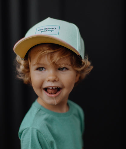 Casquette Enfants Mini Aloe, visière courbée, 100% coton biologique, certifiée Oeko-Tex, dès 9 mois, Cool Kids Only !