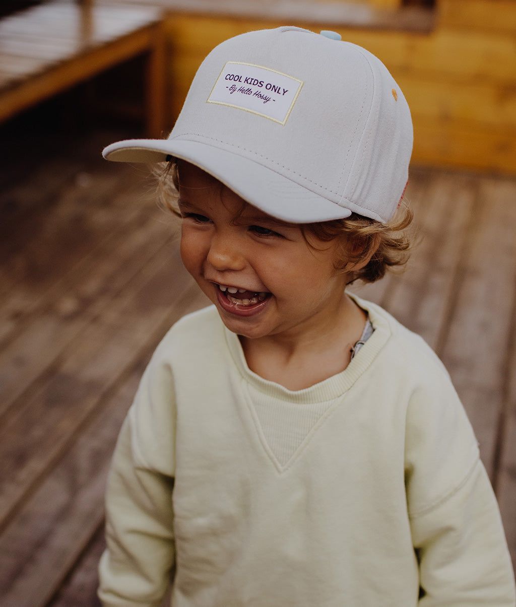 Casquette Enfants Mini Pearl, visière courbée, 100% coton biologique, certifiée Oeko-Tex, dès 9 mois, Cool Kids Only !