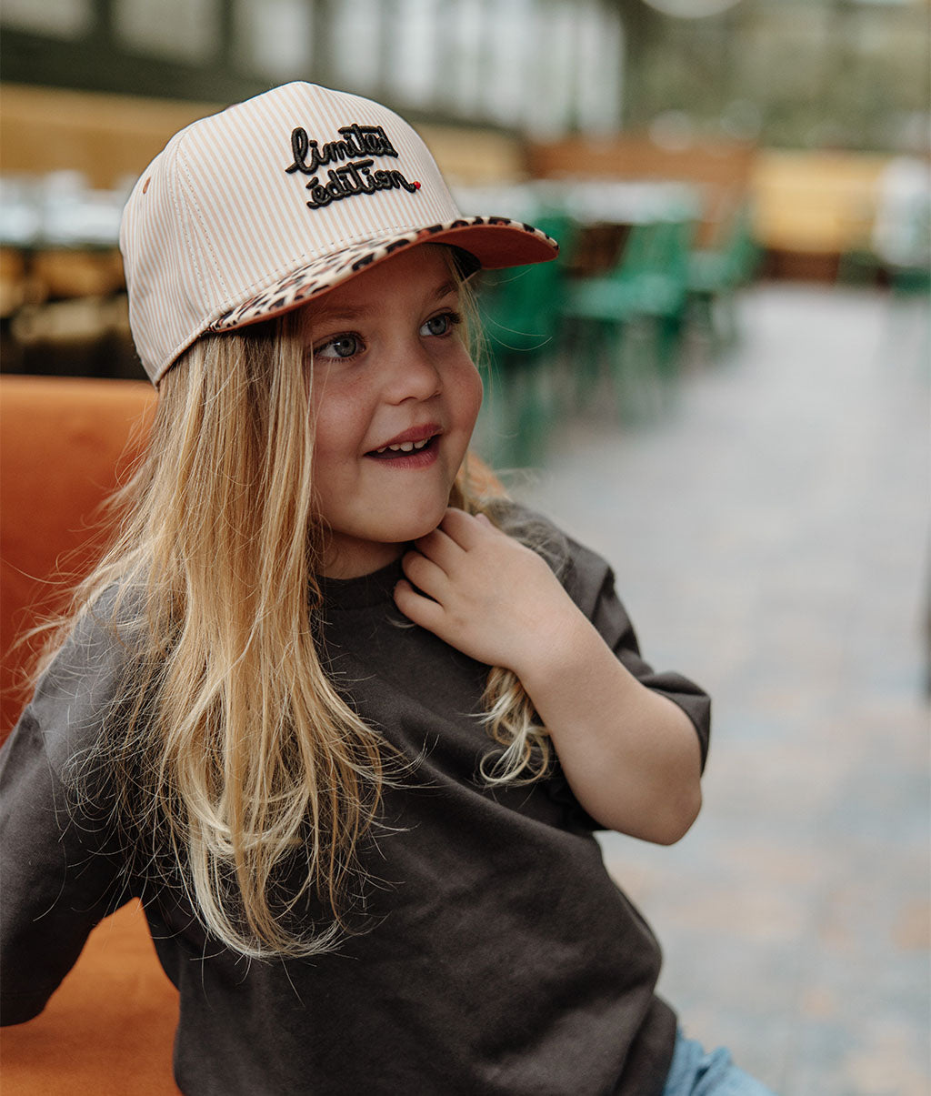 Casquette Enfants Léopard #5, visière courbée, matchy-matchy, éco-responsable, dès 9 mois, Cool Kids Only !