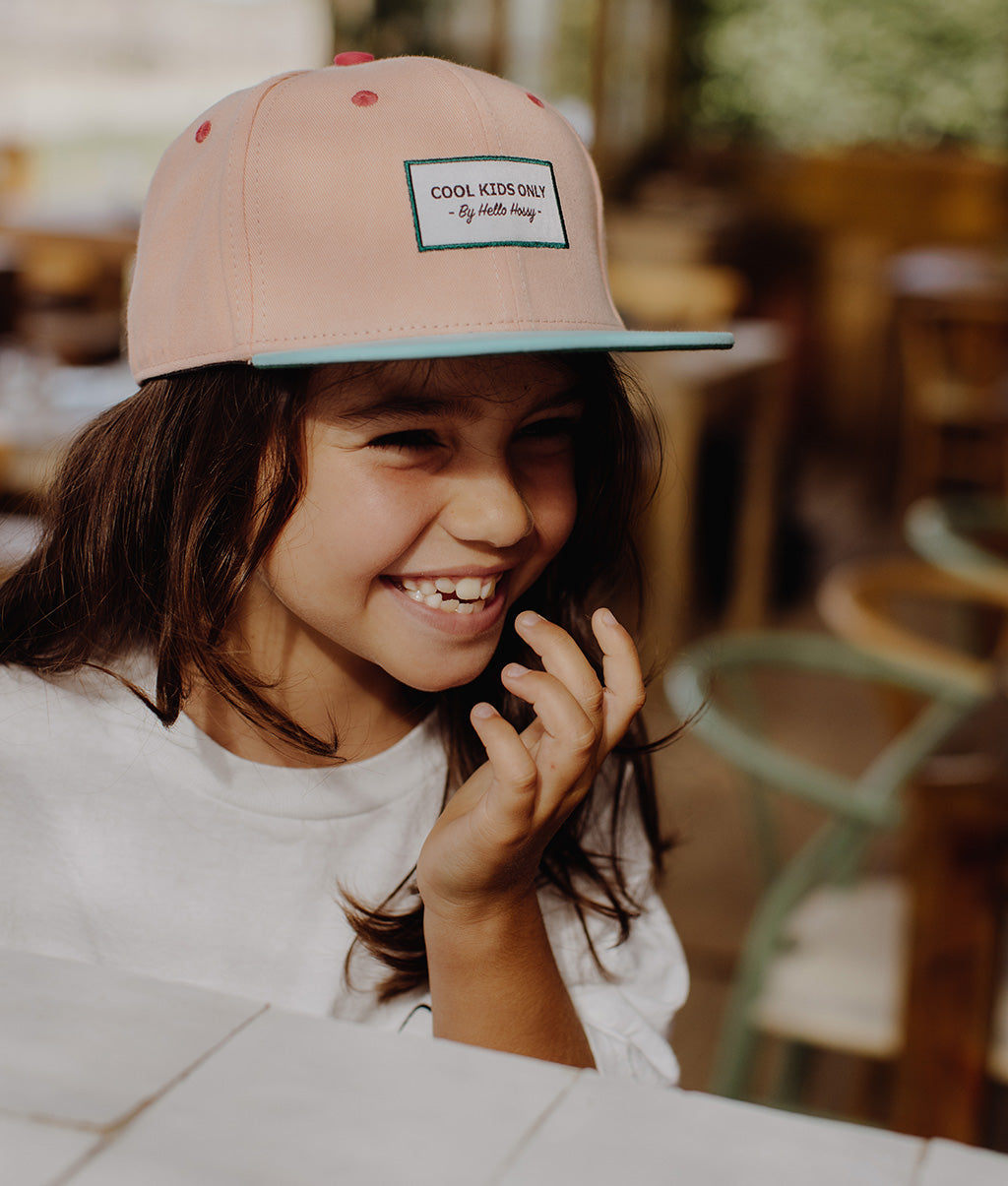 Casquette Enfants Mini Jolly, visière plate, 100% coton biologique, certifiée Oeko-Tex, dès 9 mois, Cool Kids Only !