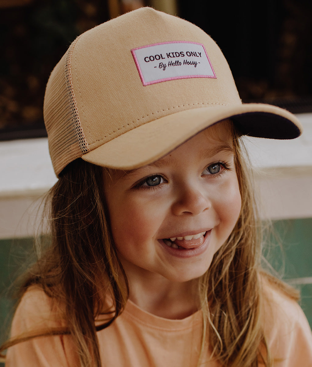 Casquette Enfants Mini Melba, style Trucker, éco-responsable, certifiée Oeko-Tex, dès 9 mois, Cool Kids Only !