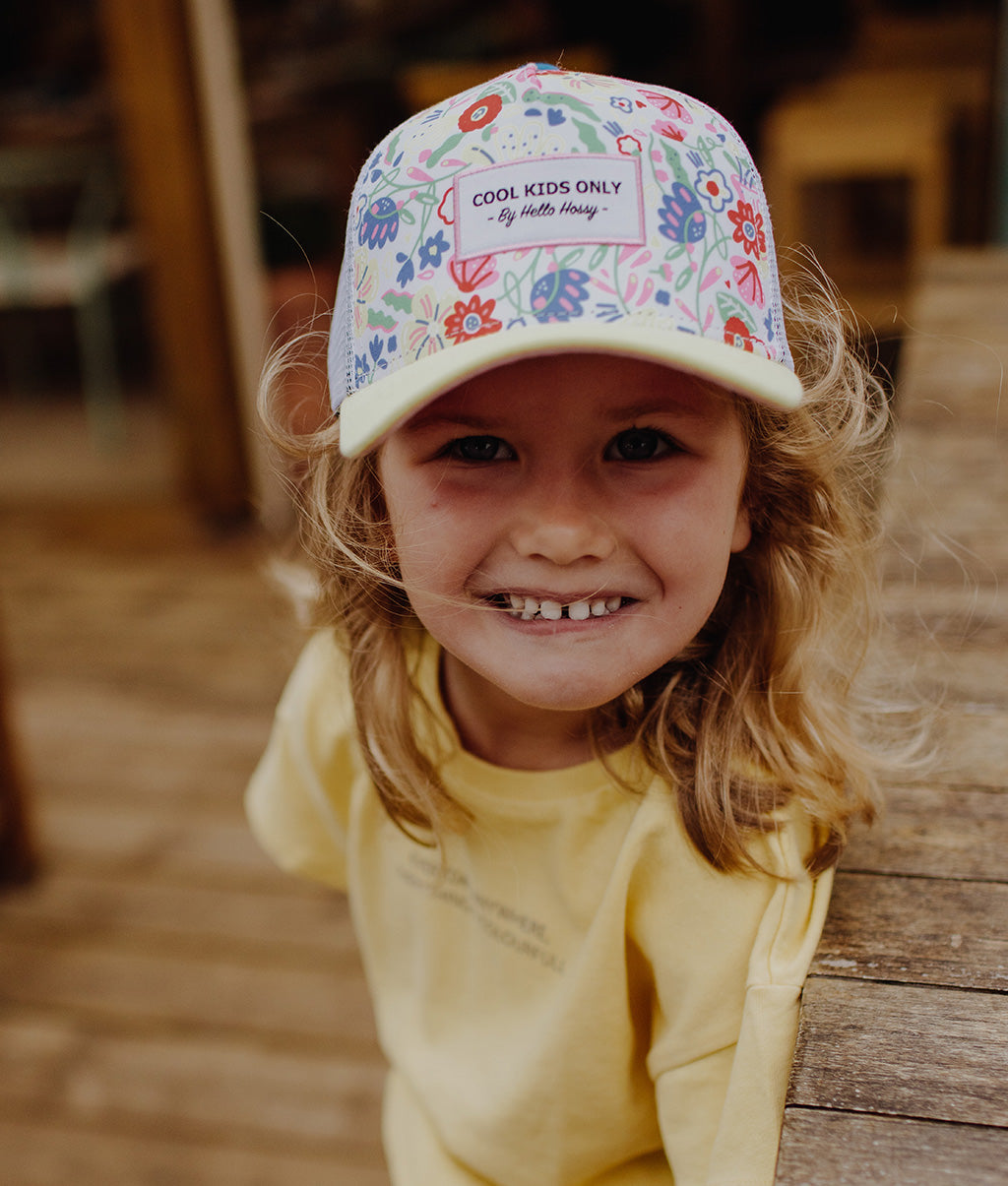 Casquette Enfants Garden Party, style Trucker, éco-responsable, certifiée Oeko-Tex, dès 9 mois, Cool Kids Only !