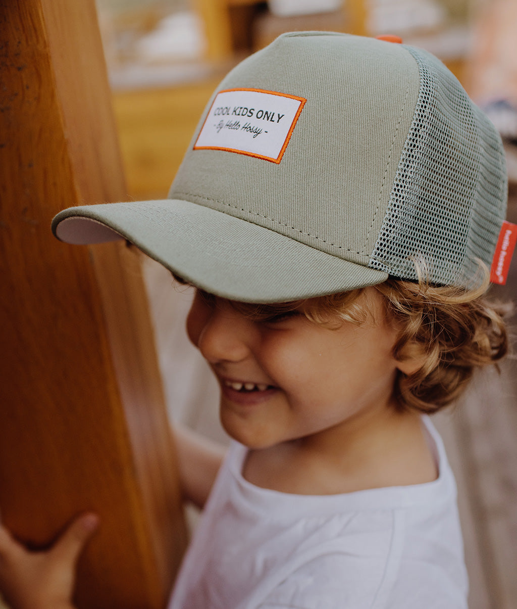 Casquette Parents-Enfants Mini Olive, style Trucker, matchy-matchy, éco-responsable, dès 9 mois, Cool Kids Only !