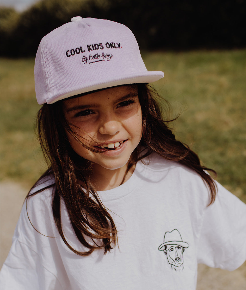 Casquette Enfants Mini Plum, visière plate, velours, certifiée Oeko-Tex, dès 9 mois, Cool Kids Only !