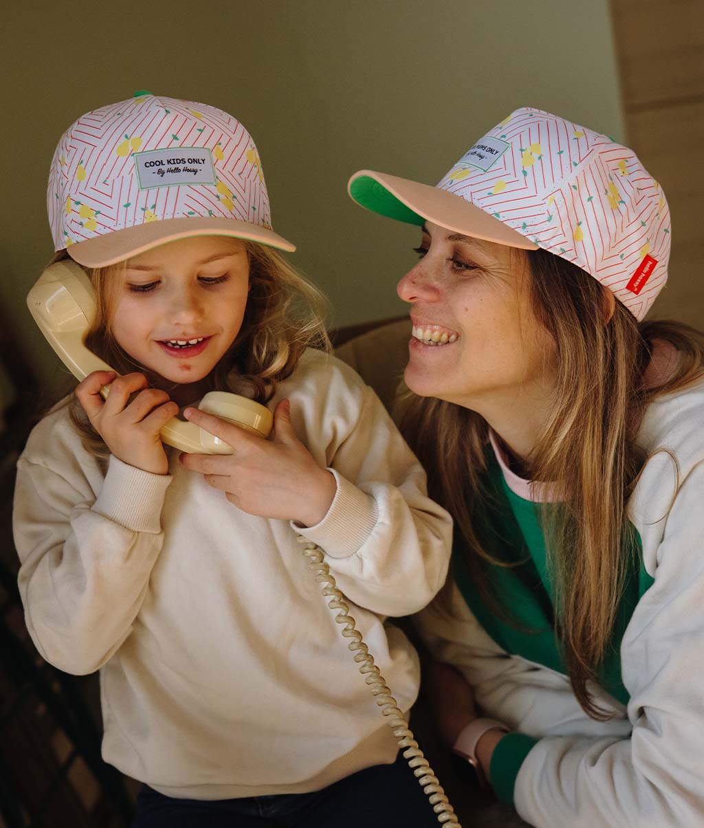 Casquette Parents-Enfants Pear, visière courbée, éco-responsable, matchy-matchy, dès 9 mois, Cool Kids Only !