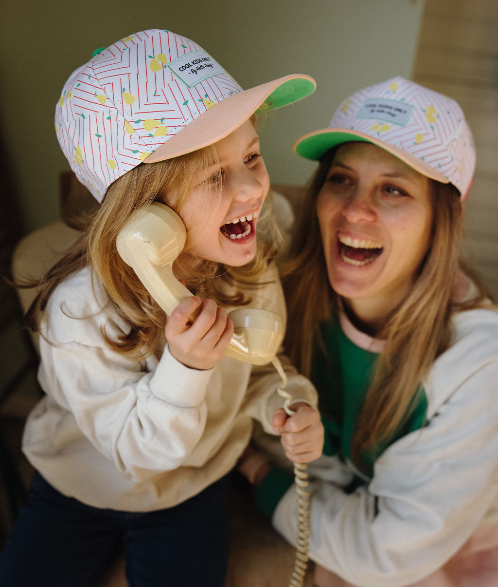 Casquette Parents-Enfants Pear, visière courbée, éco-responsable, matchy-matchy, dès 9 mois, Cool Kids Only !