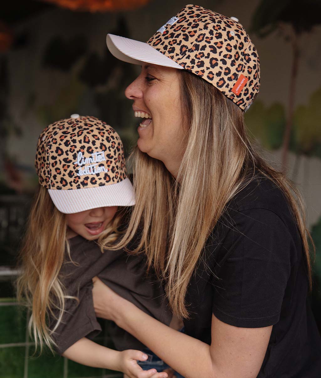 Casquette Mamans-Enfants Léopard #6, visière courbée, matchy-matchy, éco-responsable, dès 9 mois, Cool Kids Only !