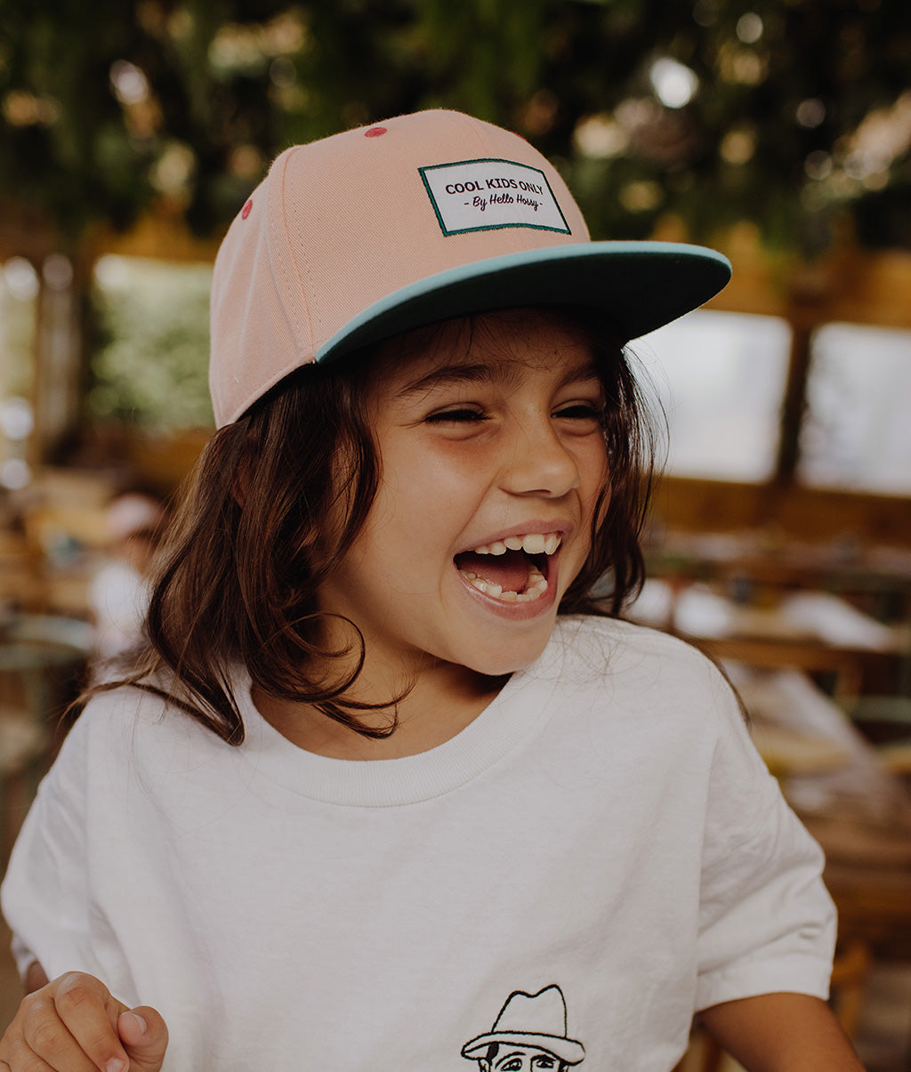 Casquette Enfants Mini Jolly, visière plate, 100% coton biologique, certifiée Oeko-Tex, dès 9 mois, Cool Kids Only !