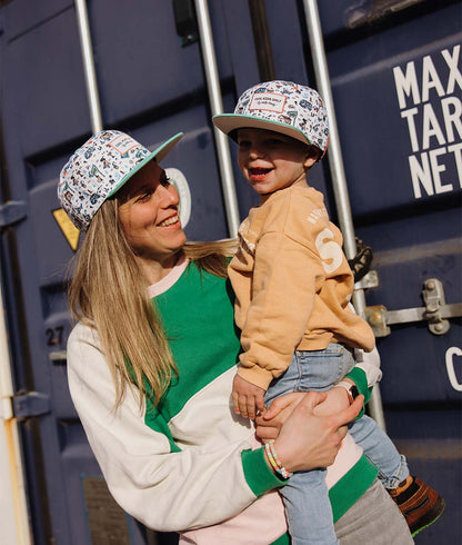 Casquette Parents-Enfants Hossegor, visière plate, éco-responsable, matchy-matchy, dès 9 mois, Cool Kids Only !