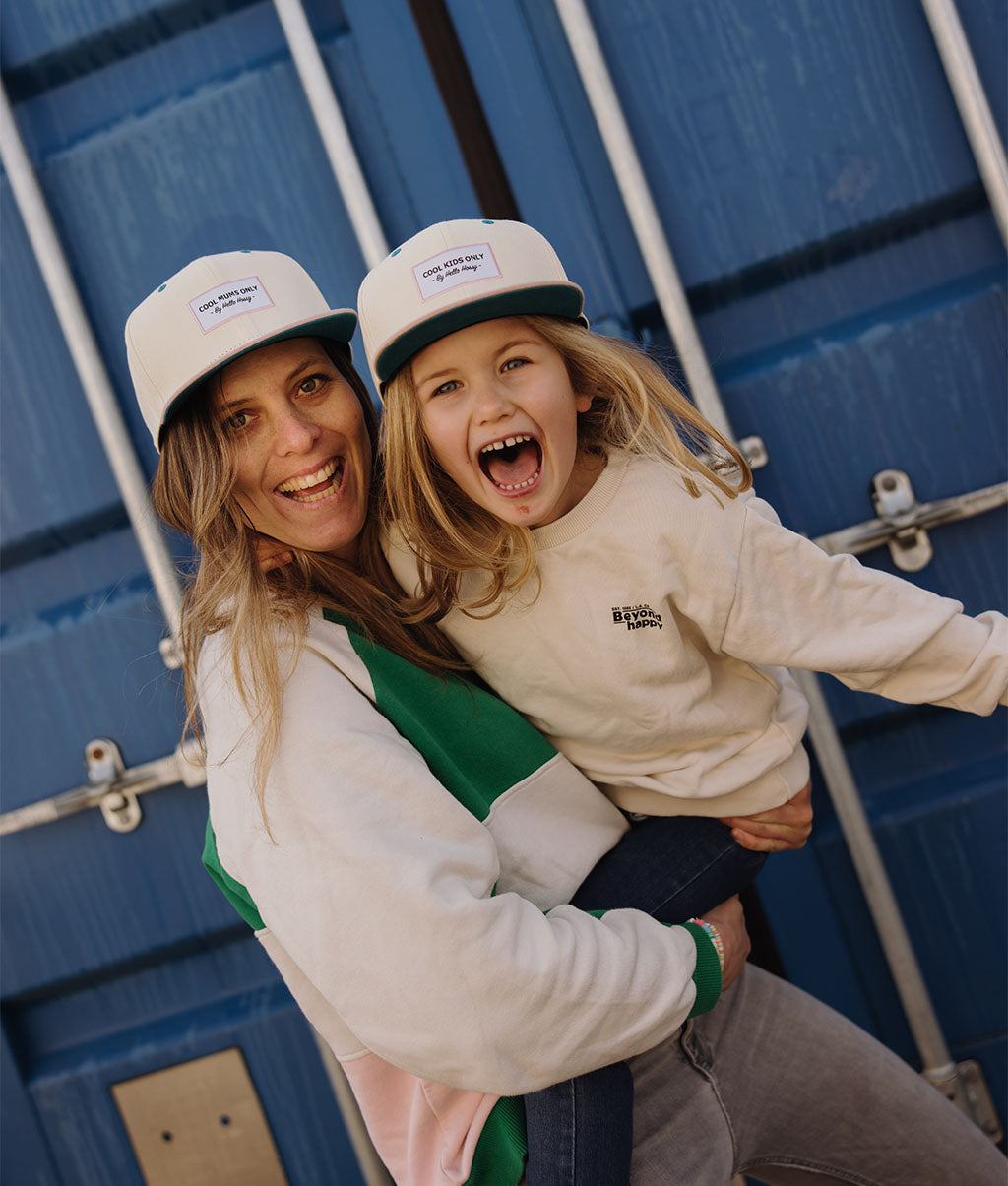 Casquette Parents-Enfants Mini Cotton, visière plate, 100% coton biologique, matchy-matchy, dès 9 mois, Cool Kids Only !