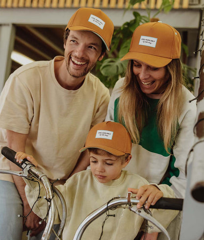 Casquette Parents-Enfants Mini Peanut, visière courbée, 100% coton biologique, matchy-matchy, dès 9 mois, Cool Kids Only !