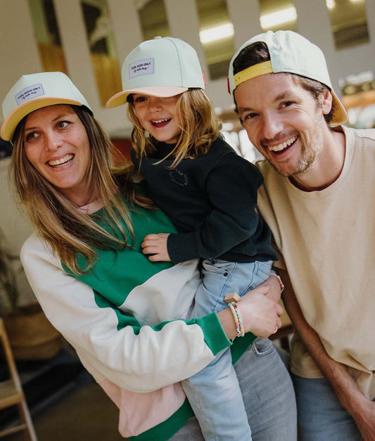 Casquette Parents-Enfants Mini Aloe, visière courbée, 100% coton biologique, matchy-matchy, dès 9 mois, Cool Kids Only !