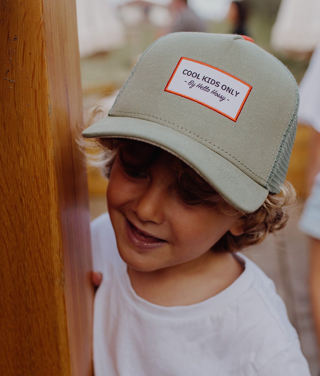 Casquette Parents-Enfants Mini Olive, style Trucker, matchy-matchy, éco-responsable, dès 9 mois, Cool Kids Only !