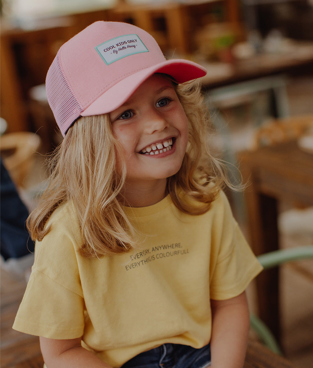 Casquette Enfants Mini Peony, style Trucker, éco-responsable, certifiée Oeko-Tex, dès 9 mois, Cool Kids Only !