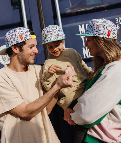 Casquette Parents-Enfants Hossegor, visière plate, matchy-matchy, éco-responsable, dès 9 mois, Cool Kids Only !