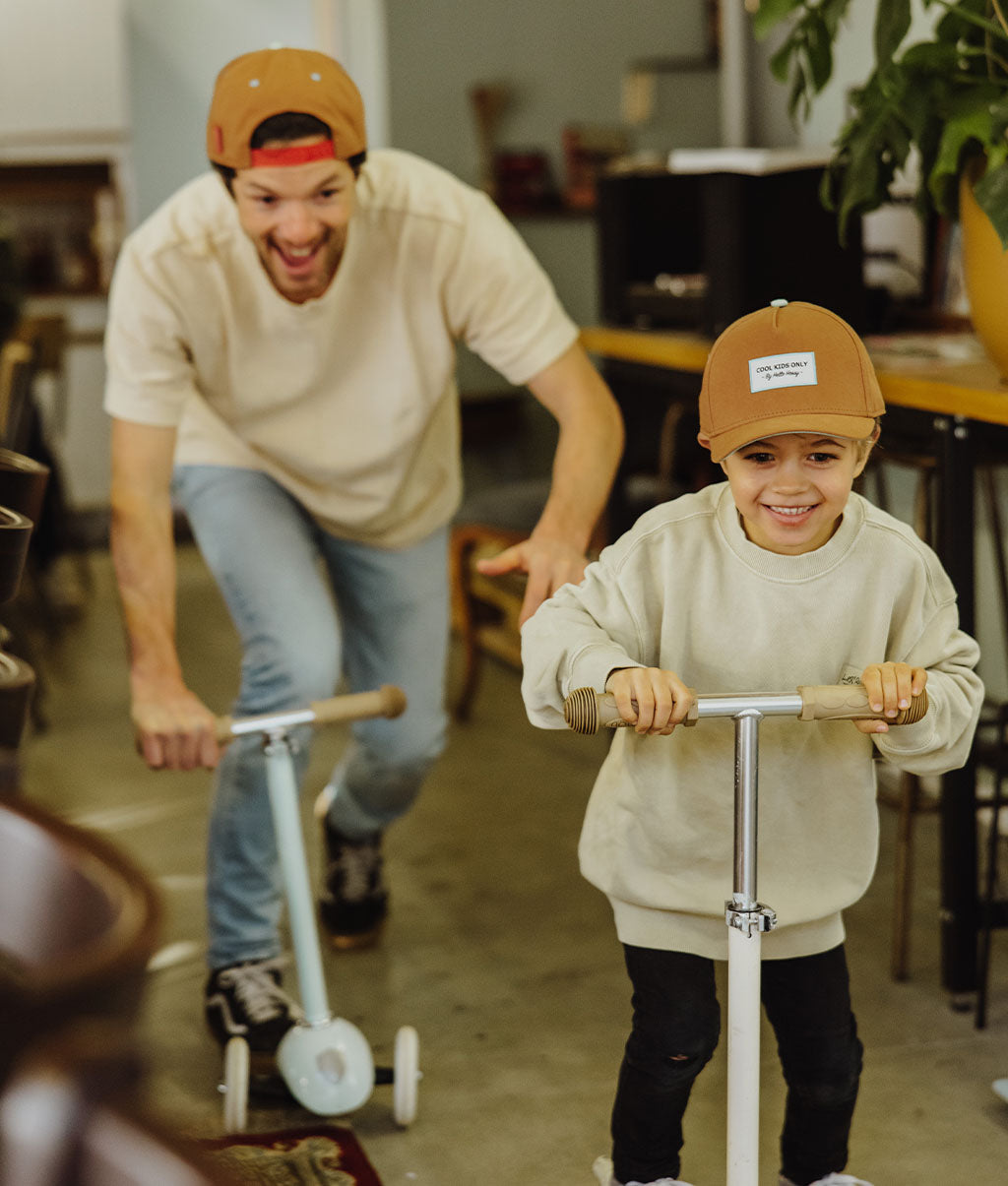 Casquette Parents-Enfants Mini Peanut, visière courbée, matchy-matchy, 100% coton biologique, dès 9 mois, Cool Kids Only !