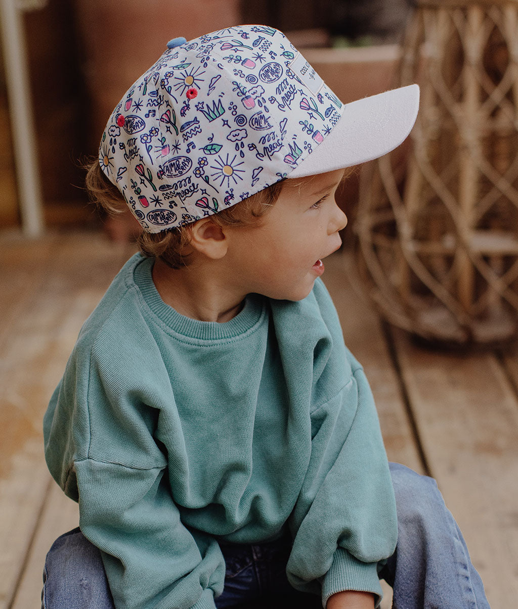 Casquette Enfants Playground, visière courbée, éco-responsable, certifiée Oeko-Tex, dès 9 mois, Cool Kids Only !