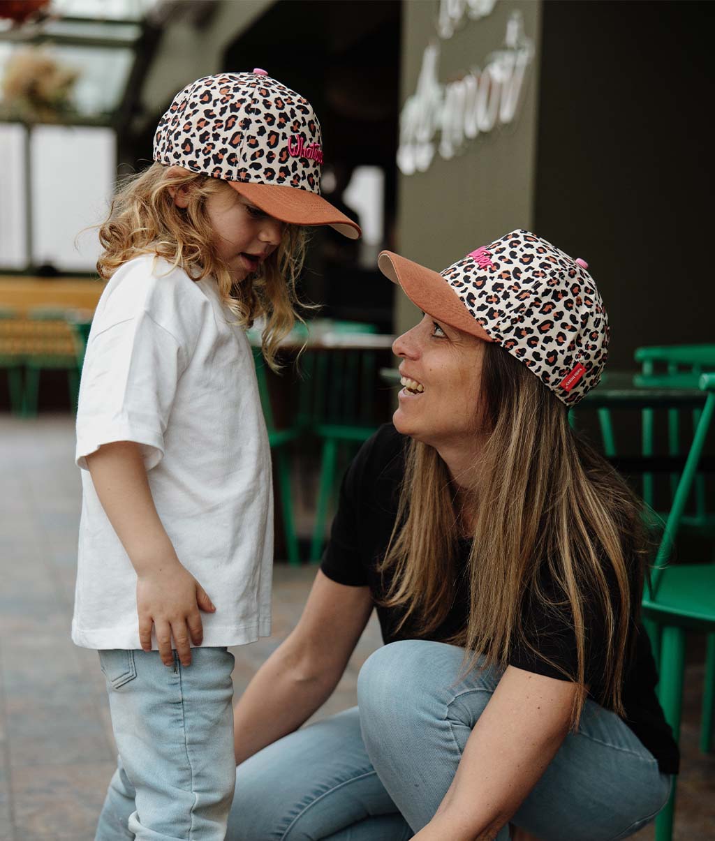 Casquette Parents-Enfants Léopard #7, visière courbée, matchy-matchy, éco-responsable, dès 9 mois, Cool Kids Only !