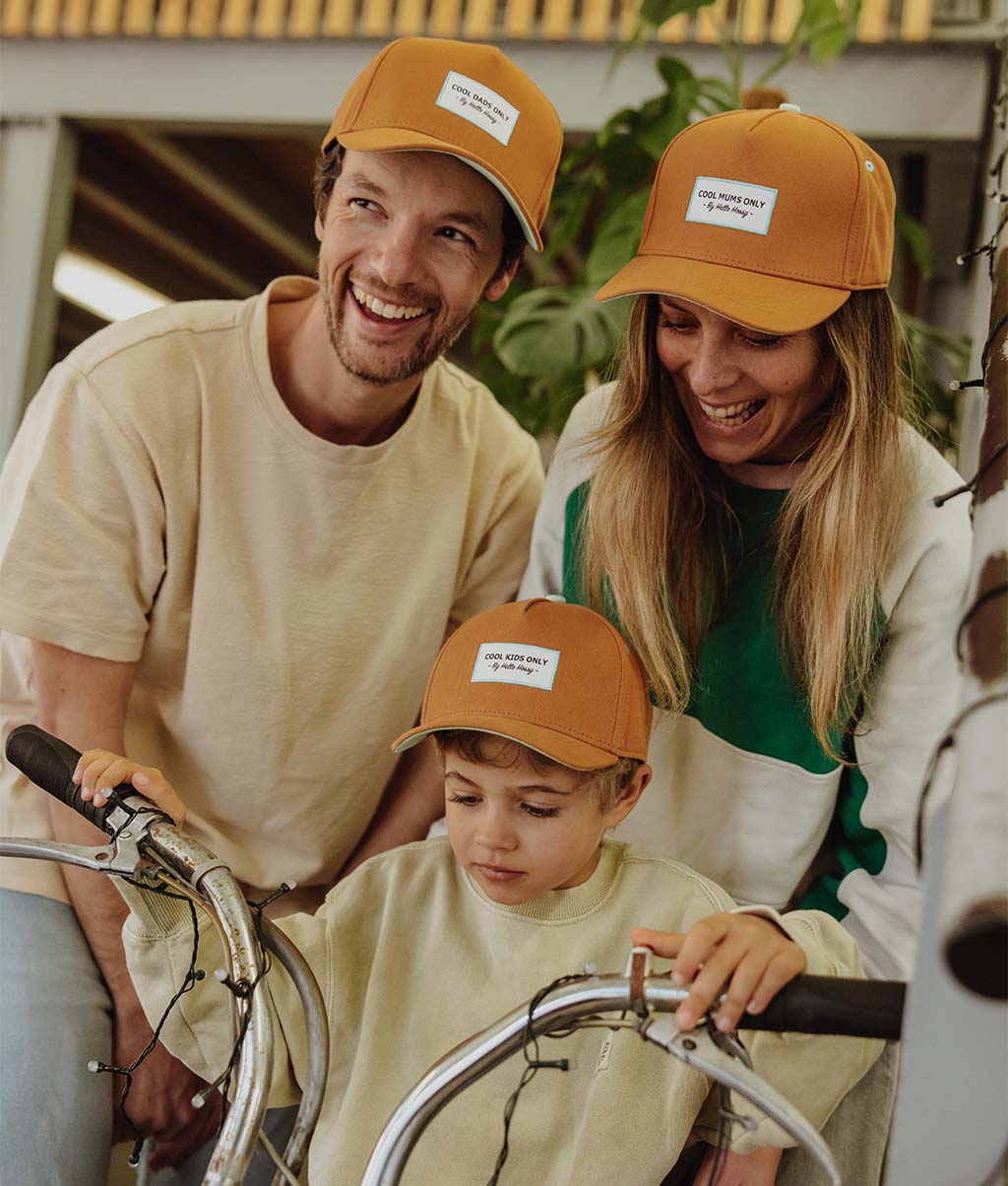 Casquette Parents-Enfants Mini Peanut, visière courbée, matchy-matchy, 100% coton biologique, dès 9 mois, Cool Kids Only !