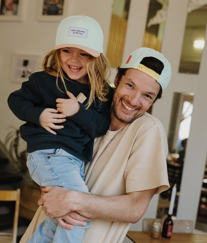 Casquette Parents-Enfants Mini Aloe, visière courbée, 100% coton biologique, matchy-matchy, dès 9 mois, Cool Kids Only !