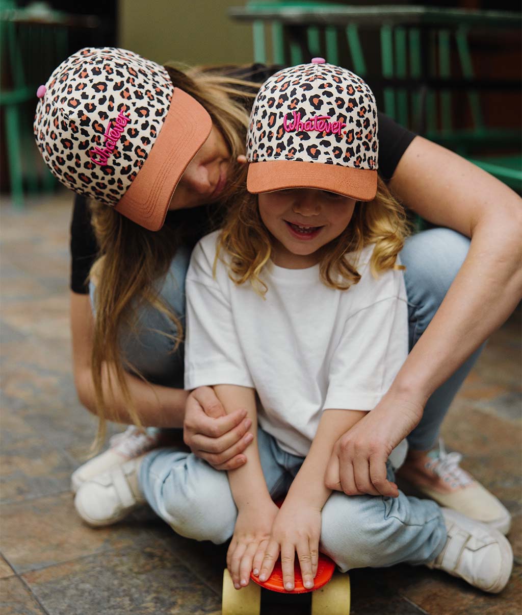 Casquette Parents-Enfants Léopard #7, visière courbée, matchy-matchy, éco-responsable, dès 9 mois, Cool Kids Only !